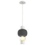 Torno Mandrel Pendant - Salt White / Amber