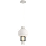 Torno Mandrel Pendant - Salt White / Smoke
