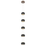 Torno Stack Pendant - Burnished Bronze / Charcoal