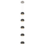 Torno Stack Pendant - Beige Silver / Charcoal