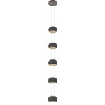 Torno Stack Pendant - Flat Bronze / Charcoal