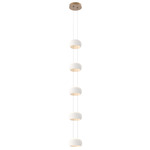 Torno Stack Pendant - Novel Brass / Chalk