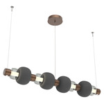 Torno Mandrel Linear Pendant - Burnished Bronze / Smoke