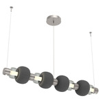 Torno Mandrel Linear Pendant - Beige Silver / Smoke