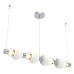 Torno Mandrel Linear Pendant - Classic Silver / Amber