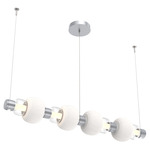 Torno Mandrel Linear Pendant - Classic Silver / Clear