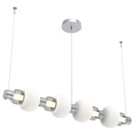Torno Mandrel Linear Pendant - Classic Silver / Smoke