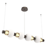 Torno Mandrel Linear Pendant - Flat Bronze / Bronze