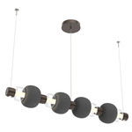 Torno Mandrel Linear Pendant - Flat Bronze / Clear