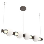 Torno Mandrel Linear Pendant - Flat Bronze / Smoke