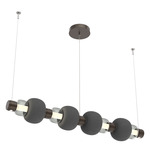 Torno Mandrel Linear Pendant - Flat Bronze / Smoke