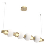 Torno Mandrel Linear Pendant - Gilded Brass / Bronze