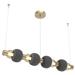 Torno Mandrel Linear Pendant - Gilded Brass / Bronze
