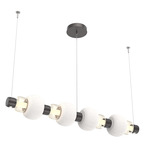 Torno Mandrel Linear Pendant - Graphite / Amber