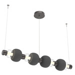 Torno Mandrel Linear Pendant - Graphite / Clear