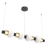 Torno Mandrel Linear Pendant - Matte Black / Bronze