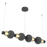 Torno Mandrel Linear Pendant - Matte Black / Bronze