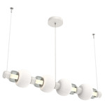 Torno Mandrel Linear Pendant - Salt White / Smoke
