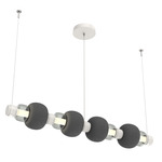 Torno Mandrel Linear Pendant - Salt White / Smoke