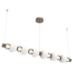 Torno Mandrel Linear Pendant - Burnished Bronze / Smoke