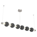 Torno Mandrel Linear Pendant - Beige Silver / Clear