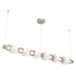 Torno Mandrel Linear Pendant - Beige Silver / Smoke