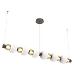 Torno Mandrel Linear Pendant - Flat Bronze / Bronze
