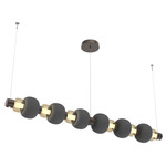 Torno Mandrel Linear Pendant - Flat Bronze / Bronze