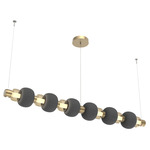 Torno Mandrel Linear Pendant - Gilded Brass / Bronze
