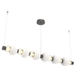 Torno Mandrel Linear Pendant - Graphite / Amber