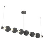 Torno Mandrel Linear Pendant - Graphite / Clear