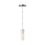 Credence Pendant - Polished Steel / Clear
