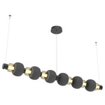 Torno Mandrel Linear Pendant - Matte Black / Bronze