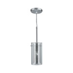 Wick Pendant - Polished Steel / Clear