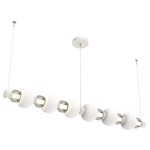 Torno Mandrel Linear Pendant - Salt White / Smoke