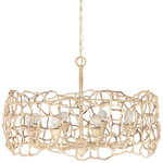 Reef Chandelier - Warm Ivory / Abaca Rope