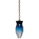 Bolsa 6.5 inch Pendant - Winter Brass / Blue Ombre