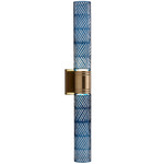 Kiriko Color-Select Long Wall Sconce - Winter Brass / Indigo