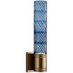 Kiriko Color-Select Wall Sconce - Winter Brass / Indigo