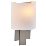 Espille Wall Light - Satin Nickel / White