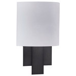 Espille Wall Light - Satin Black / White