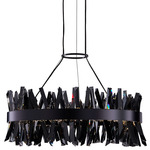 Glacier Color-Select Pendant - Black Nickel / Smoked Firenze