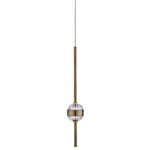 Goccia Pendant - Winter Brass / Firenze Clear