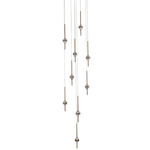 Goccia Multi Light Pendant - Winter Brass / Firenze Clear