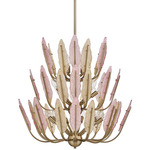 Autumna Chandelier - Brushed Champagne Gold / Multicolored