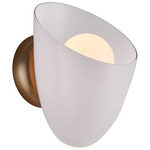 Cocoon Wall Sconce - Winter Brass / White