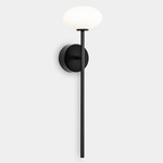 Bloom Wall Sconce - Black / Matte Opal