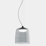 Levels Color-Select Single Pendant - Black / Smoke