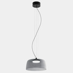 Levels Color-Select Single Pendant - Black / Smoke