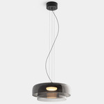 Levels Color-Select Double Pendant - Black / Smoke